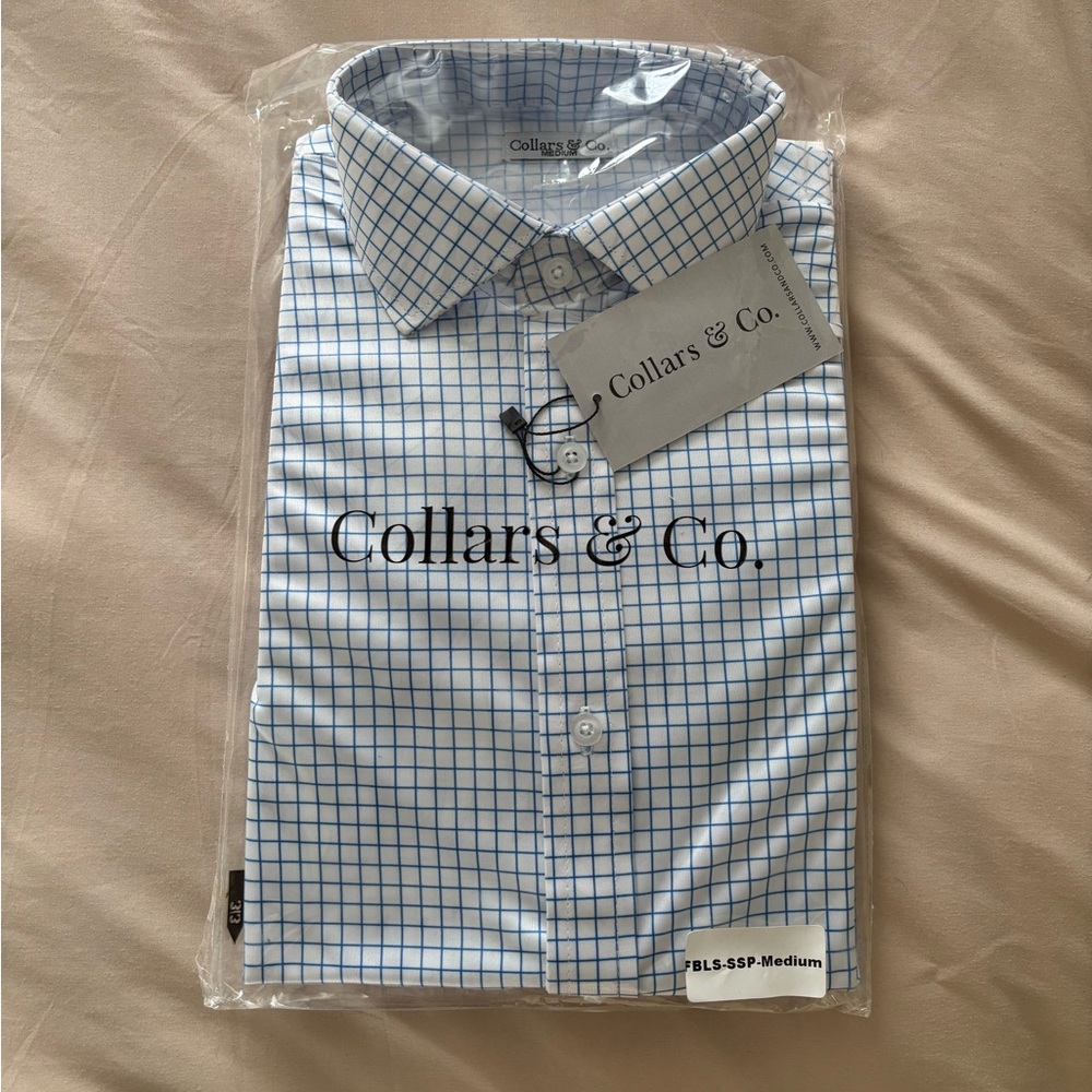 Collars & Co Oxford Button Down Collar Polo Long Sleeve